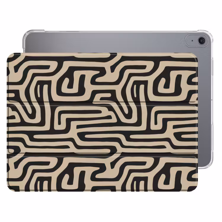 iPad hoes - Grafisch - Lijnen - Zwart — 1