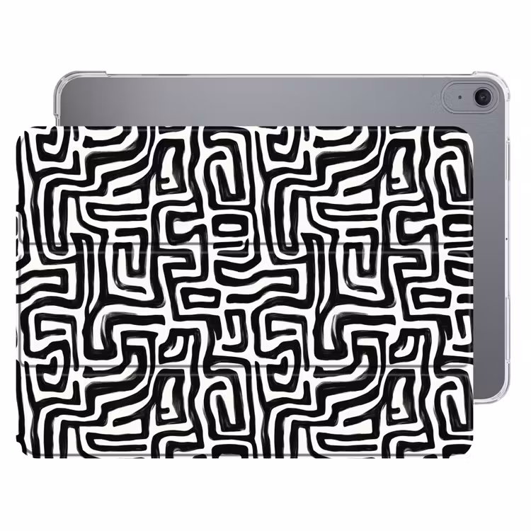 iPad hoes - Grafisch - Lijnen - Zwart - Wit — 1
