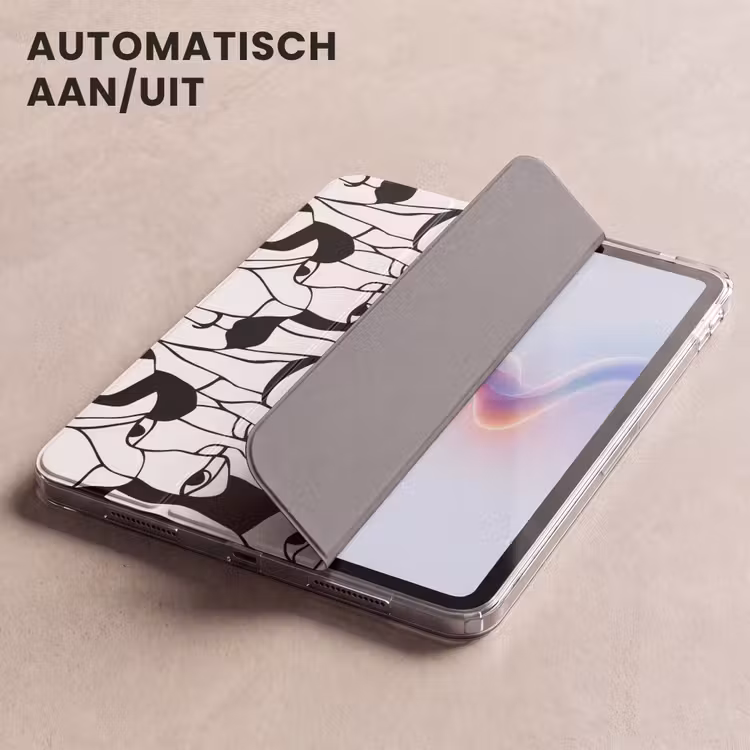 iPad hoes - Lijnen - Gezichten - Zwart - Wit — 5