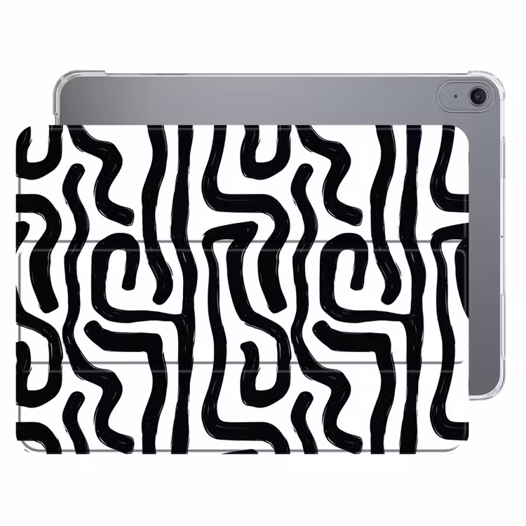 iPad hoes - Modern - Lijnen - Zwart — 1