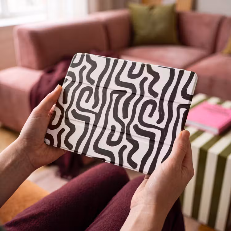 iPad hoes - Modern - Lijnen - Zwart — 4