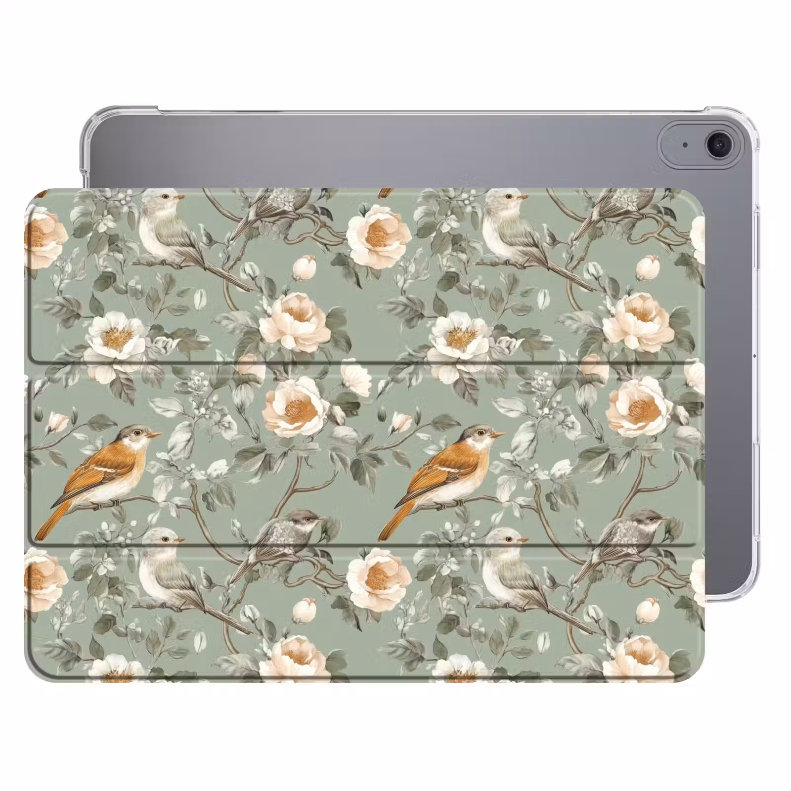 iPad hoes - Roze - Vogels - Kleurrijk — 1