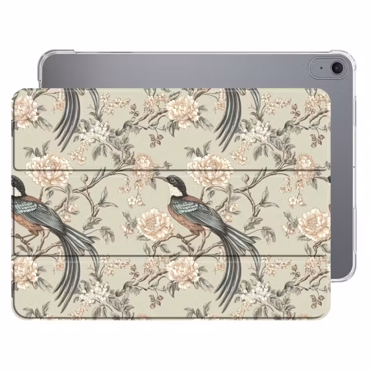 iPad hoes - Bloem - Vogel - Kleurrijk — 1