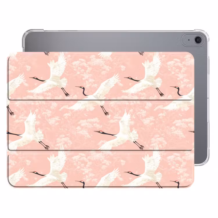 iPad hoes - Kraanvogels - Bloesem - Roze — 1