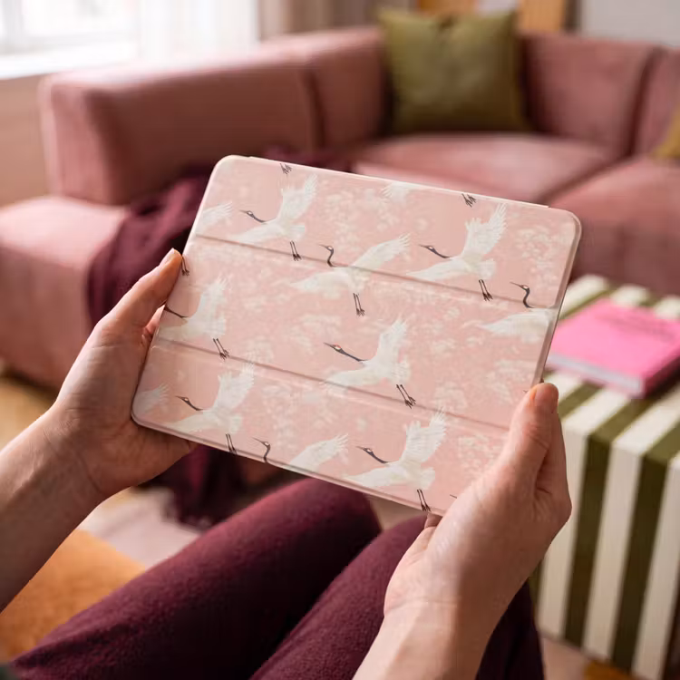 iPad hoes - Kraanvogels - Bloesem - Roze — 4