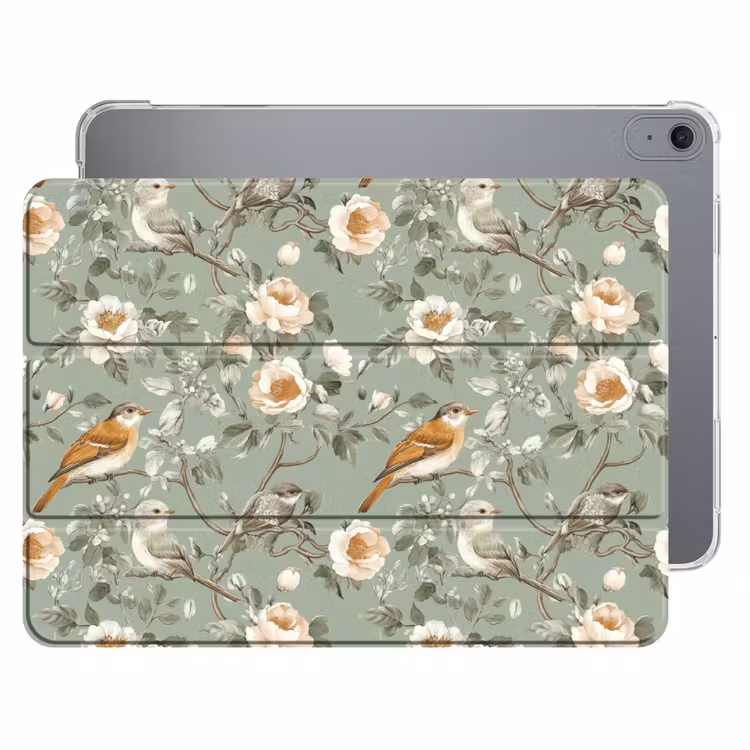 iPad hoes - Roze - Vogels - Kleurrijk — 1