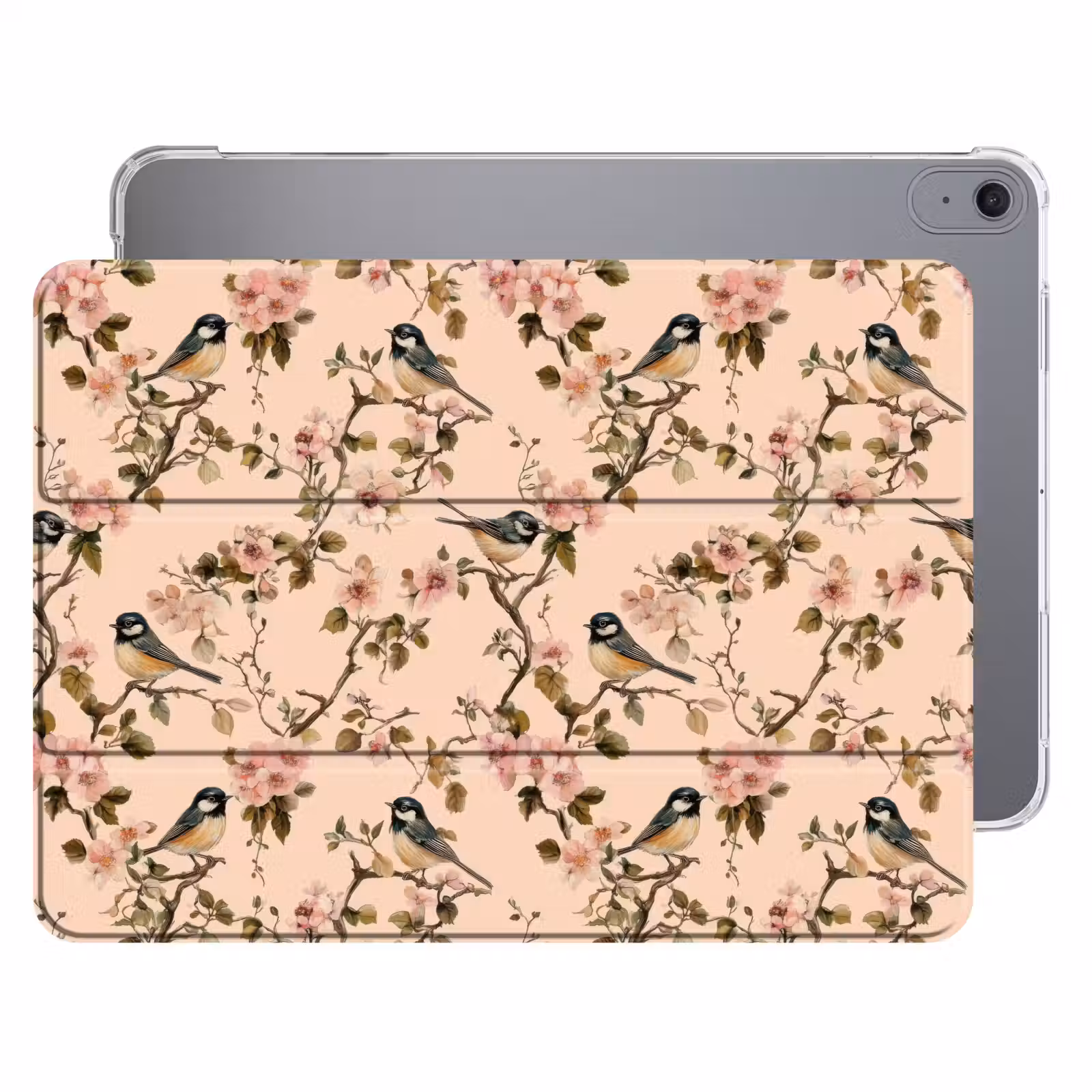 iPad hoes - Bloesem - Koolmees - Roze — 1