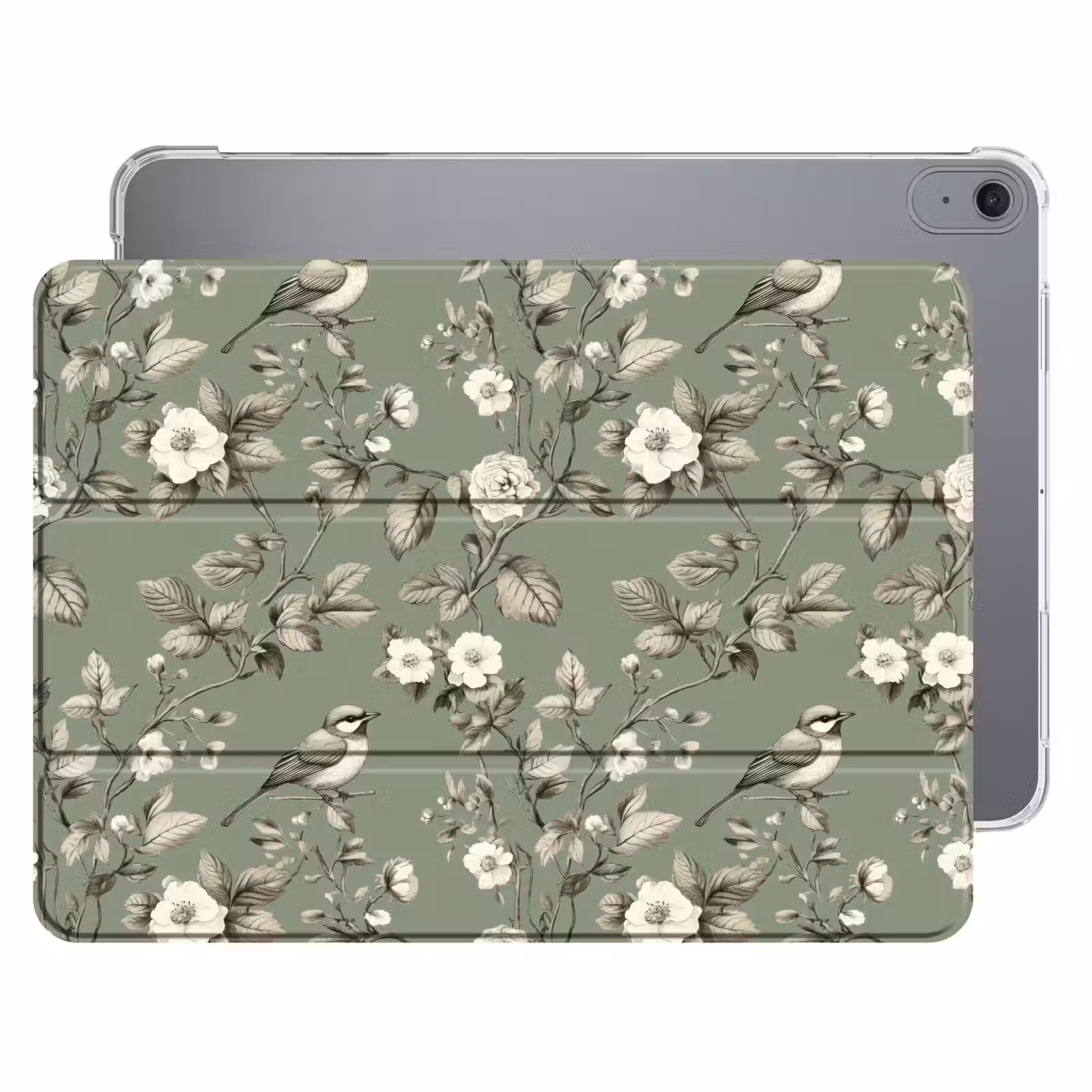 iPad hoes - Botanisch - Vogels - Groen — 1