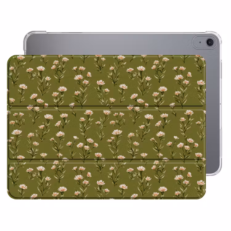iPad hoes - Landelijk - Bloemen - Groen — 1