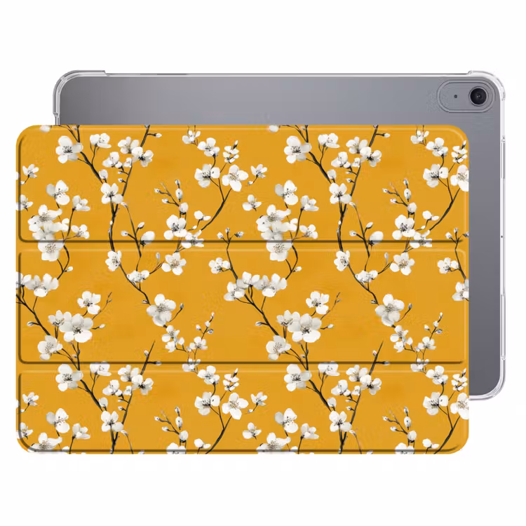 iPad hoes - Bloesemtak - Aquarel - Geel — 1