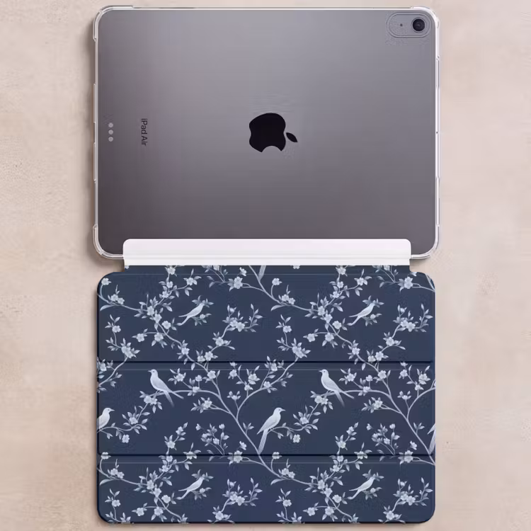 iPad hoes - Grafisch - Bloesemtak - Blauw — 6