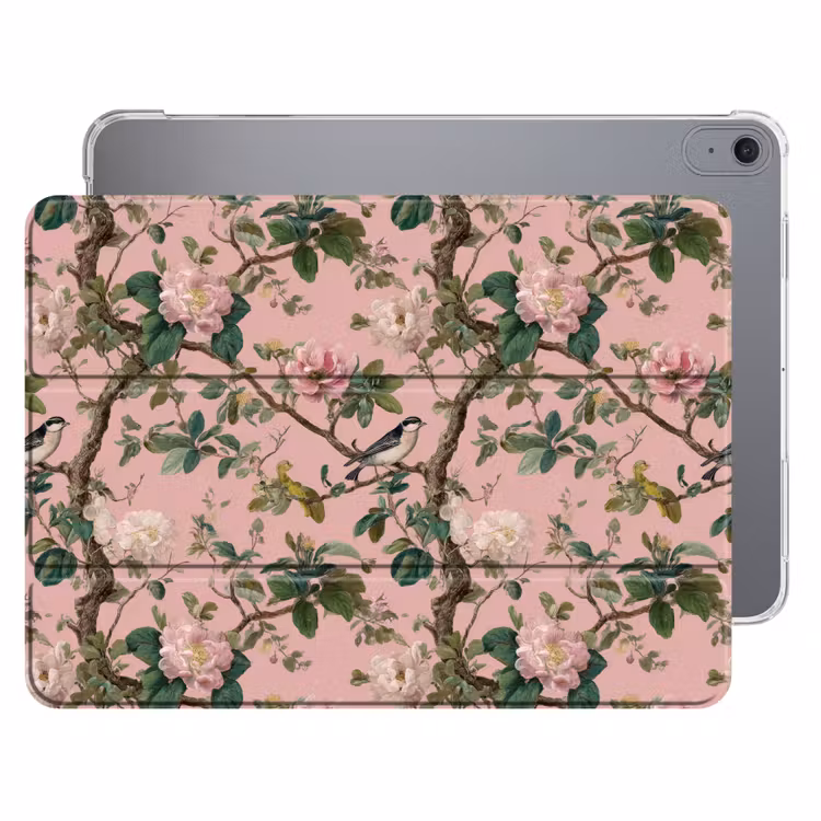 iPad hoes - Pioenrozen - Botanisch - Vogel — 1