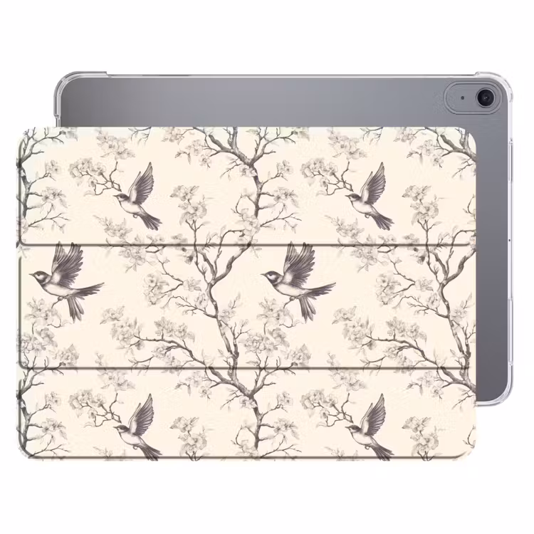 iPad hoes - Takken - Vogels - Beige — 1
