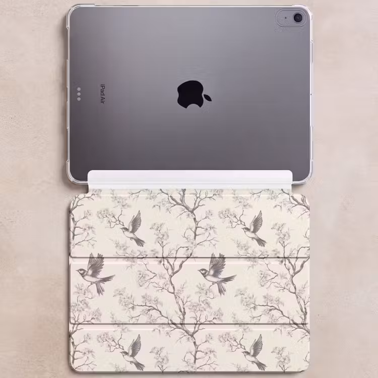 iPad hoes - Takken - Vogels - Beige — 6