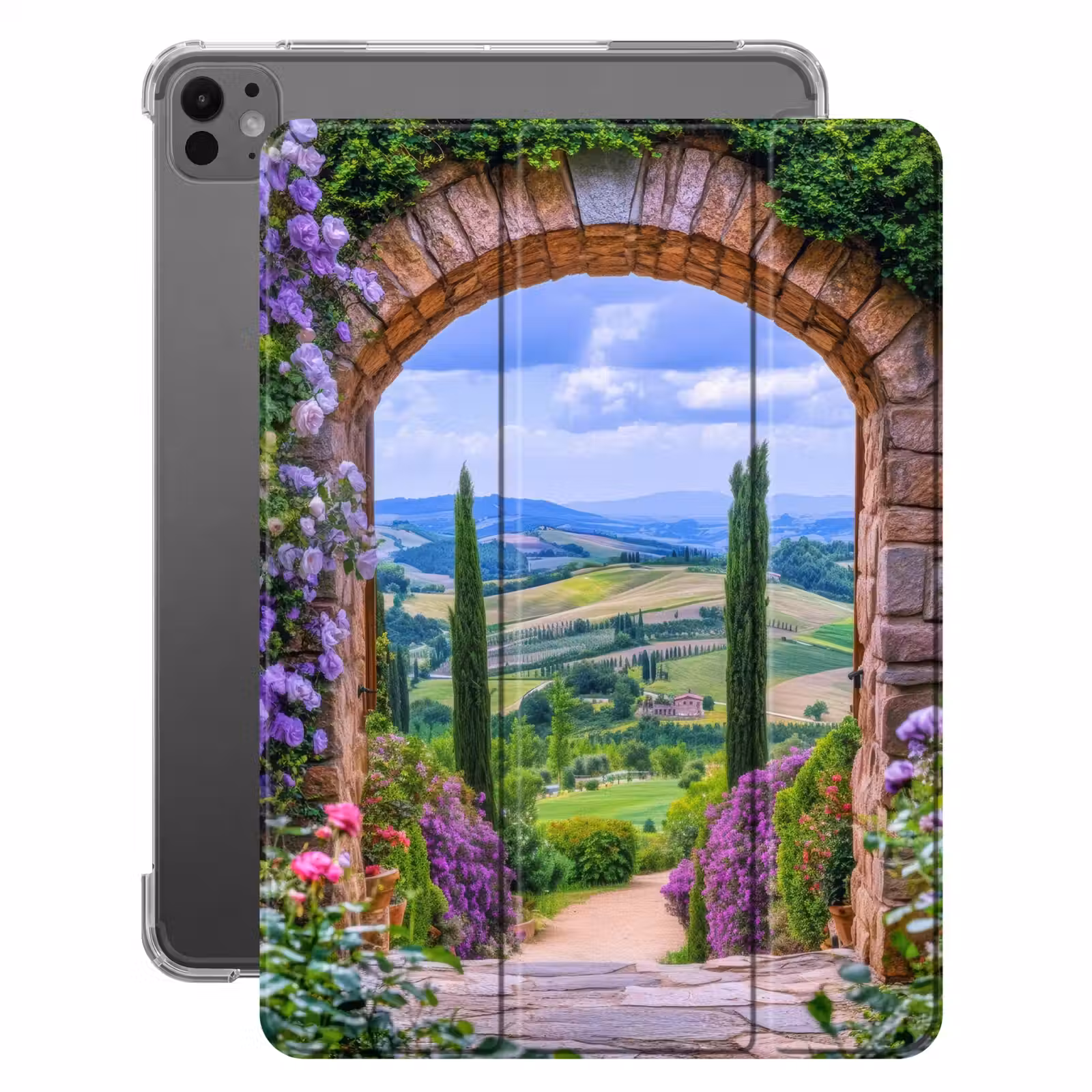 iPad hoes - Doorkijk - Toscane - Landschap - Poort — 1