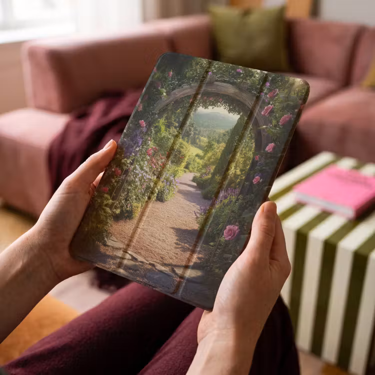 iPad hoes - Doorkijk - Bloemen - Natuur - Rozenboog — 4