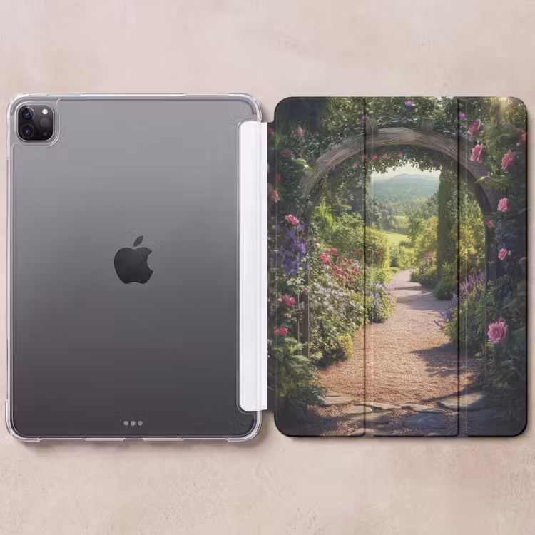 iPad hoes - Doorkijk - Bloemen - Natuur - Rozenboog — 6