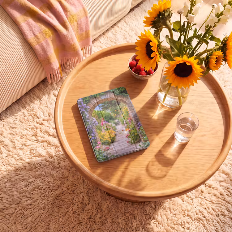 iPad hoes - Doorkijk - Bloemen - Pad - Natuur — 2
