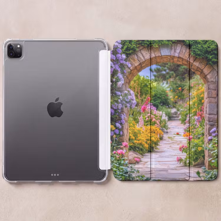 iPad hoes - Doorkijk - Bloemen - Pad - Natuur — 6