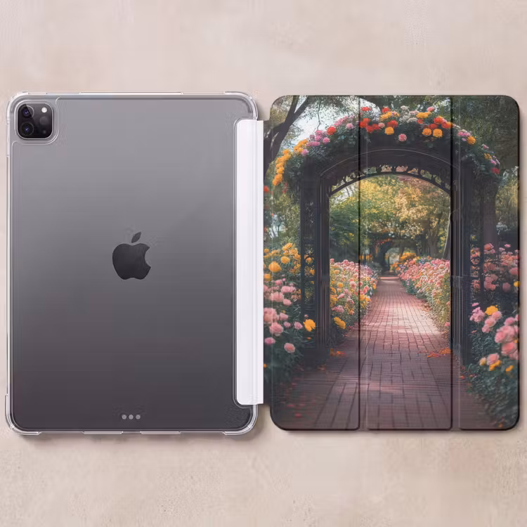iPad hoes - Doorkijk - Bloemen - Pad - Natuur - Kleurrijk — 6