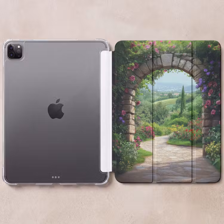 iPad hoes - Doorkijk - Landschap - Bloemen - Pad - Uitzicht — 6