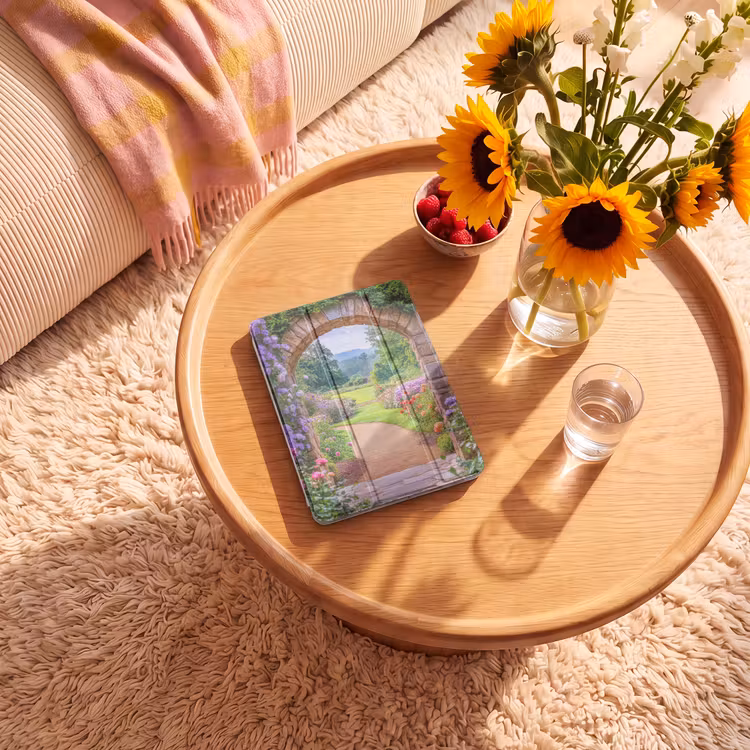 iPad hoes - Doorkijk - Poort - Bloemen - Tuin — 2
