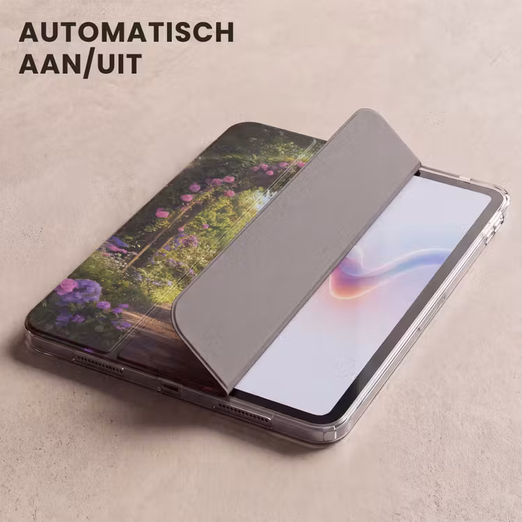 iPad hoes - Doorkijk - Rozenboog - Uitzicht - Landschap - Bloemen — 5