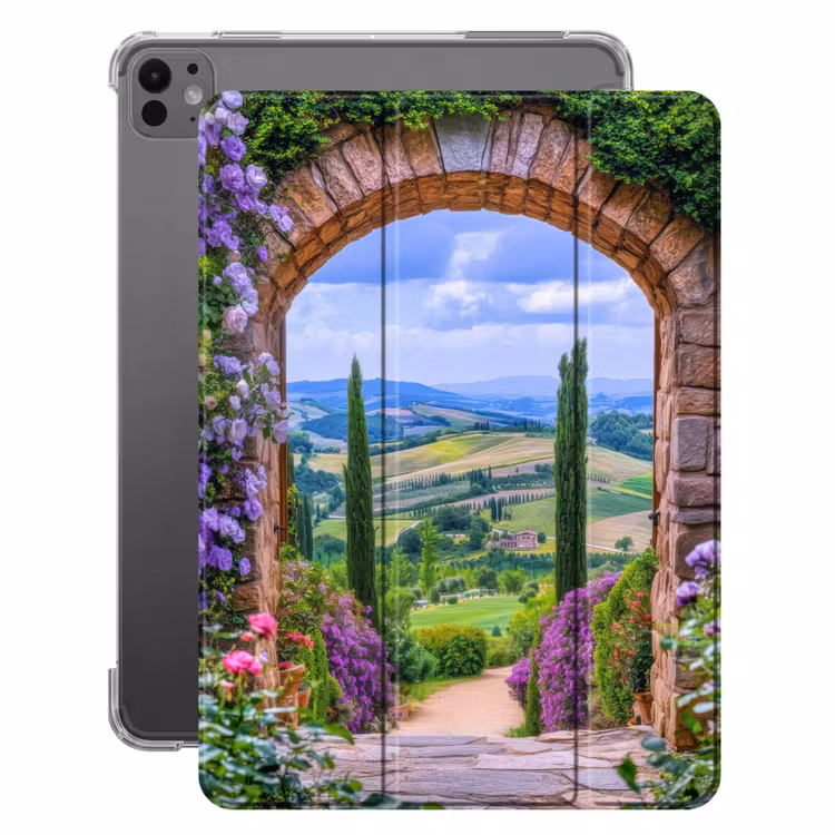iPad hoes - Doorkijk - Toscane - Landschap - Poort — 1