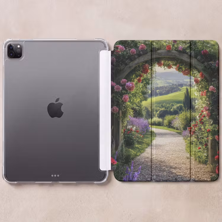 iPad hoes - Doorkijk - Tuinboog - Bloemen - Natuur - Pad — 6