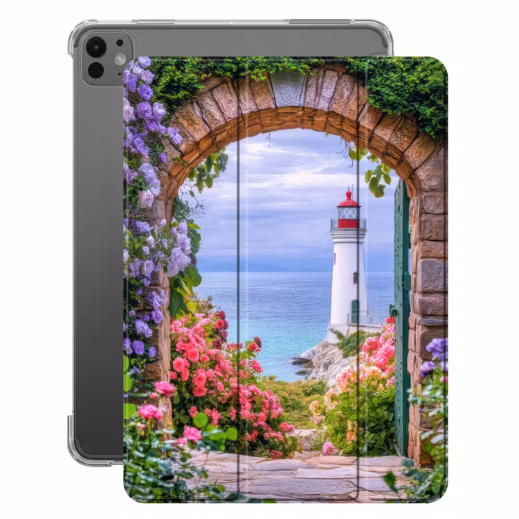 iPad hoes - Doorkijk - Vuurtoren - Bloemen - Uitzicht — 1