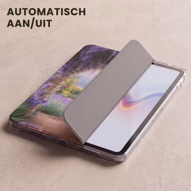 iPad hoes - Doorkijk - Lavendel - Bloemen - Paars - Poort — 5