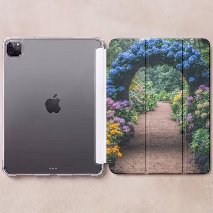 iPad hoes - Doorkijk - Bloemen - Hortensia - Pad — 6