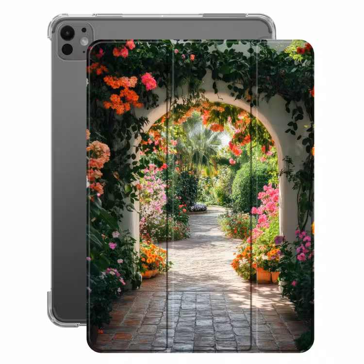 iPad hoes - Doorkijk - Bloemen - Natuur - Bloementuin — 1