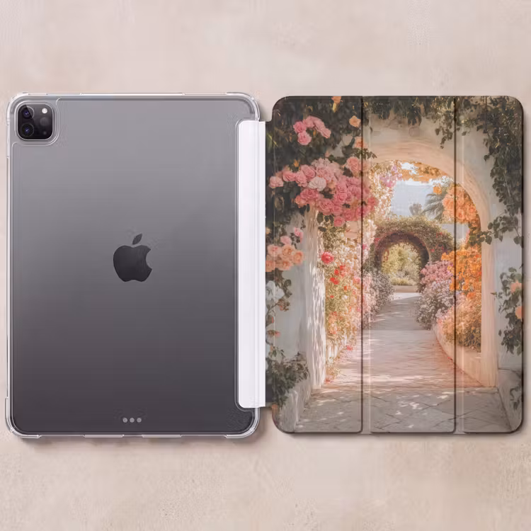 iPad hoes - Doorkijk - Boog - Bloemen - Pastel — 6