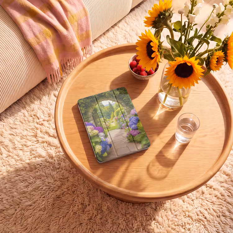 iPad hoes - Doorkijk - Poort - Hortensia - Bloementuin — 2
