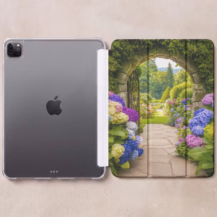 iPad hoes - Doorkijk - Poort - Hortensia - Bloementuin — 6