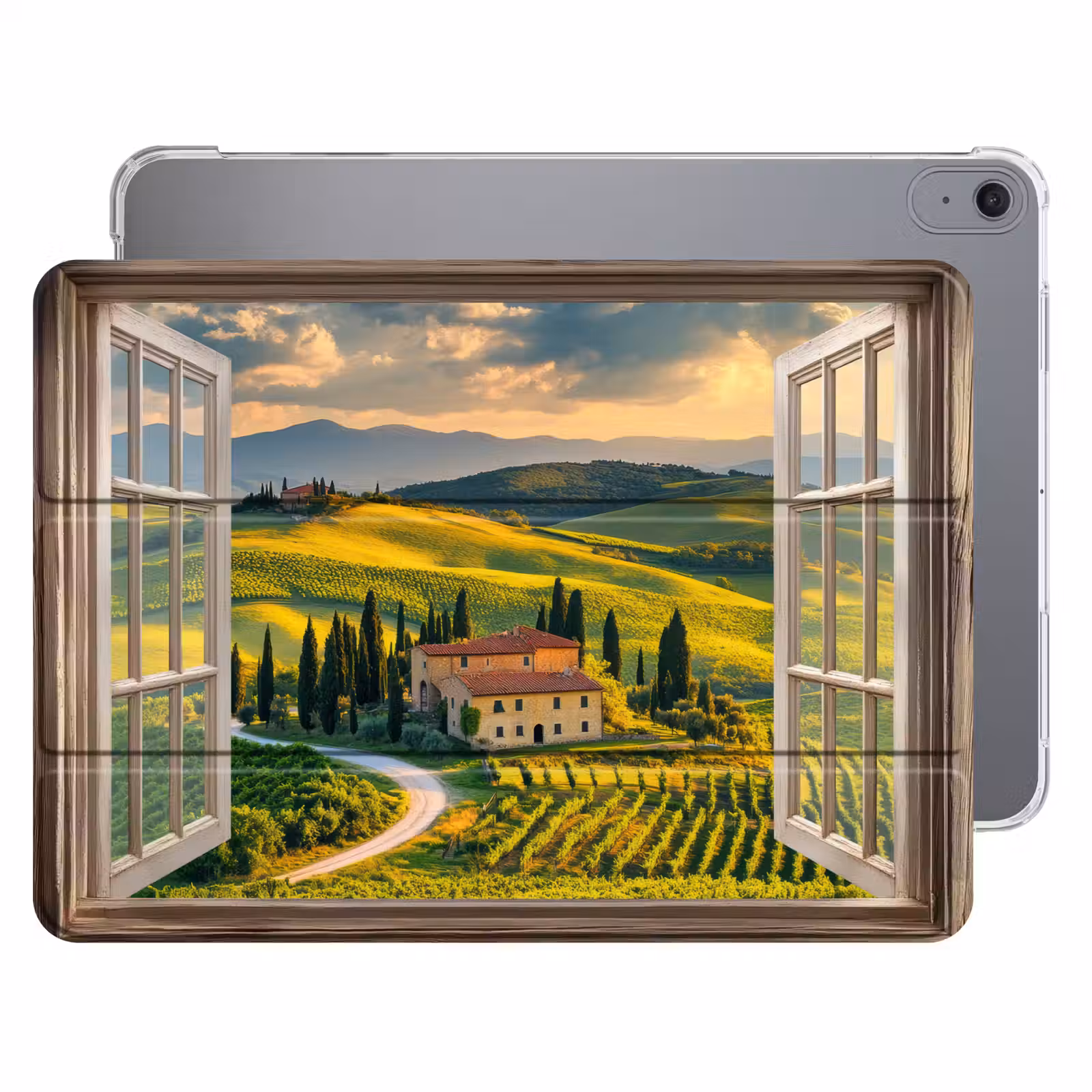 iPad hoes - Doorkijk - Toscane - Uitzicht - Landschap - Zomer — 1