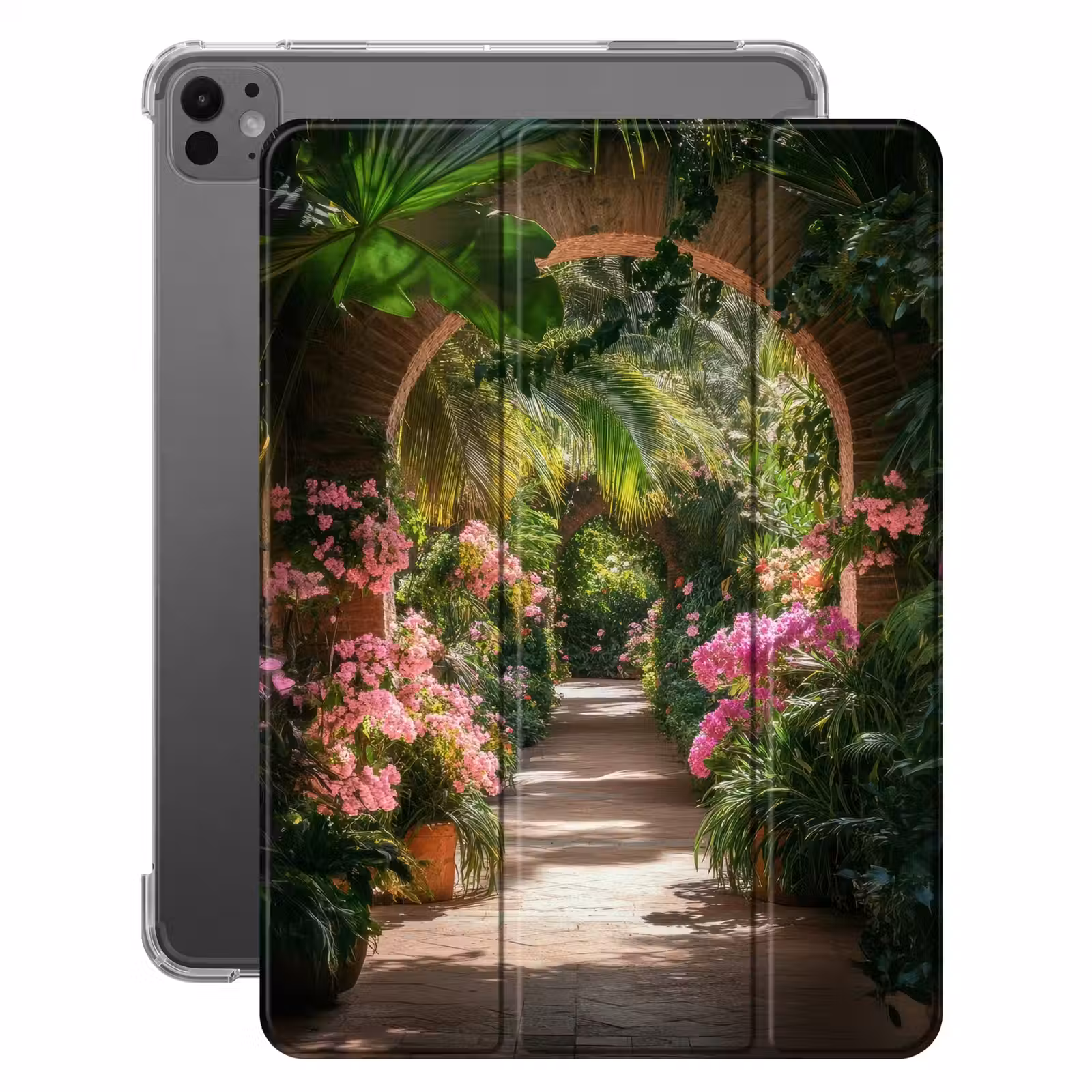 iPad hoes - Doorkijk - Tropisch - Bloemen - Natuur — 1