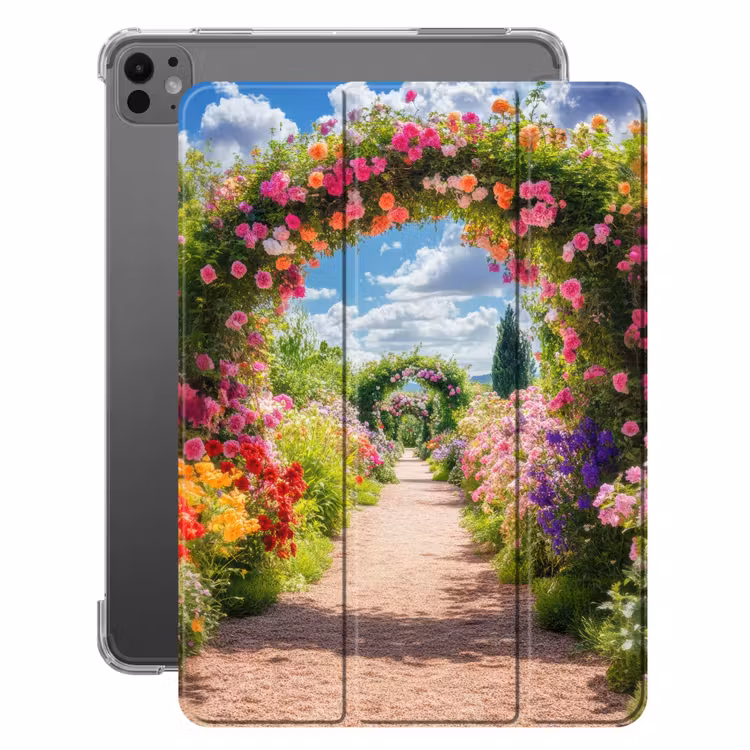 iPad hoes - Doorkijk - Bloemen - Kleurrijk - Natuur — 1