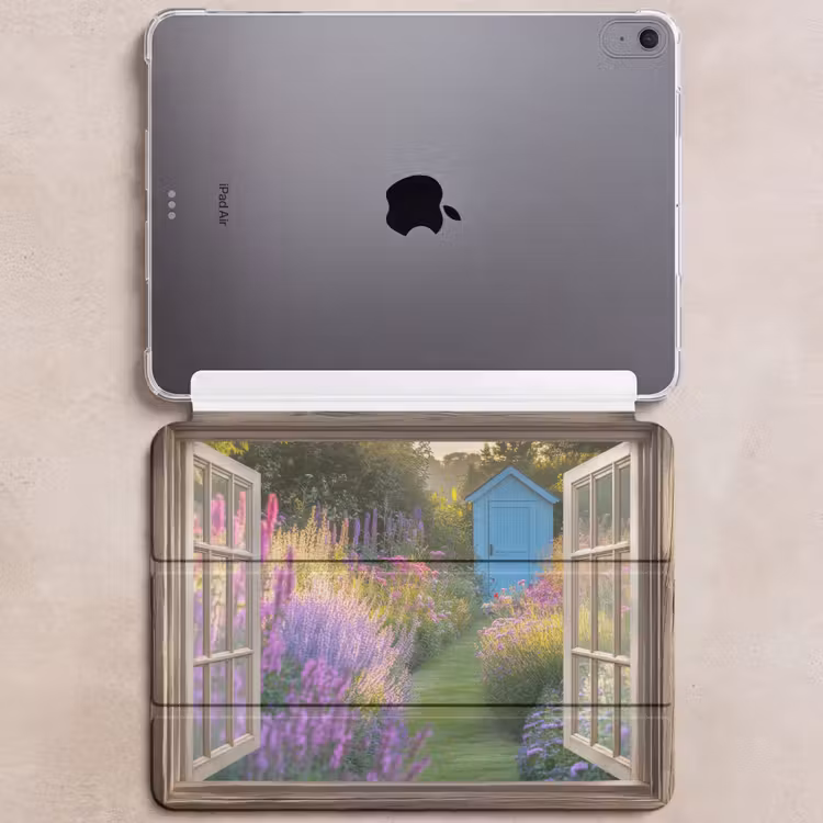 iPad hoes - Doorkijk - Bloemen - Raam - Natuur — 6