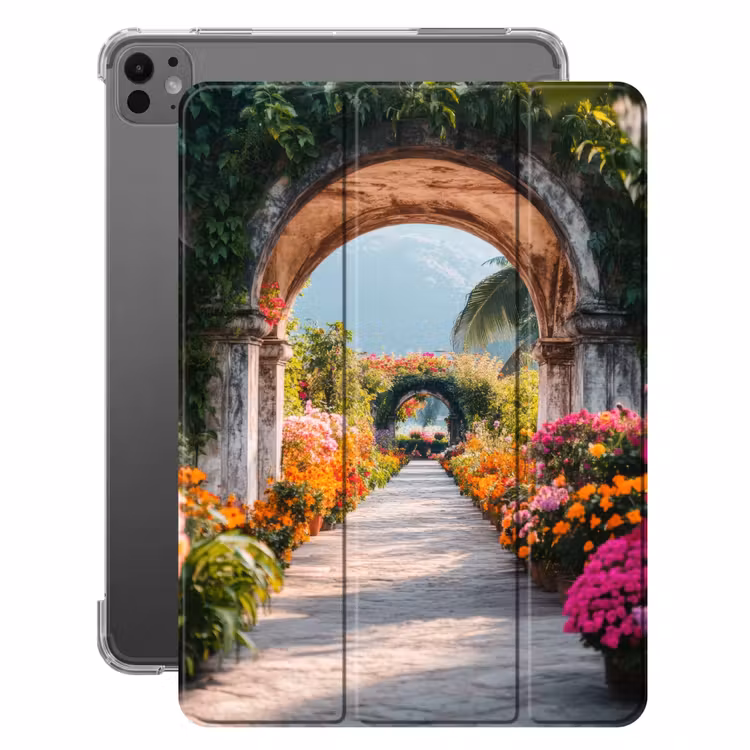 iPad hoes - Doorkijk - Bloemen - Tropisch - Kleurrijk — 1