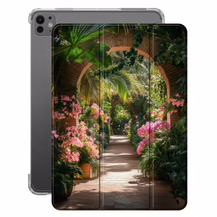 iPad hoes - Doorkijk - Tropisch - Bloemen - Natuur — 1