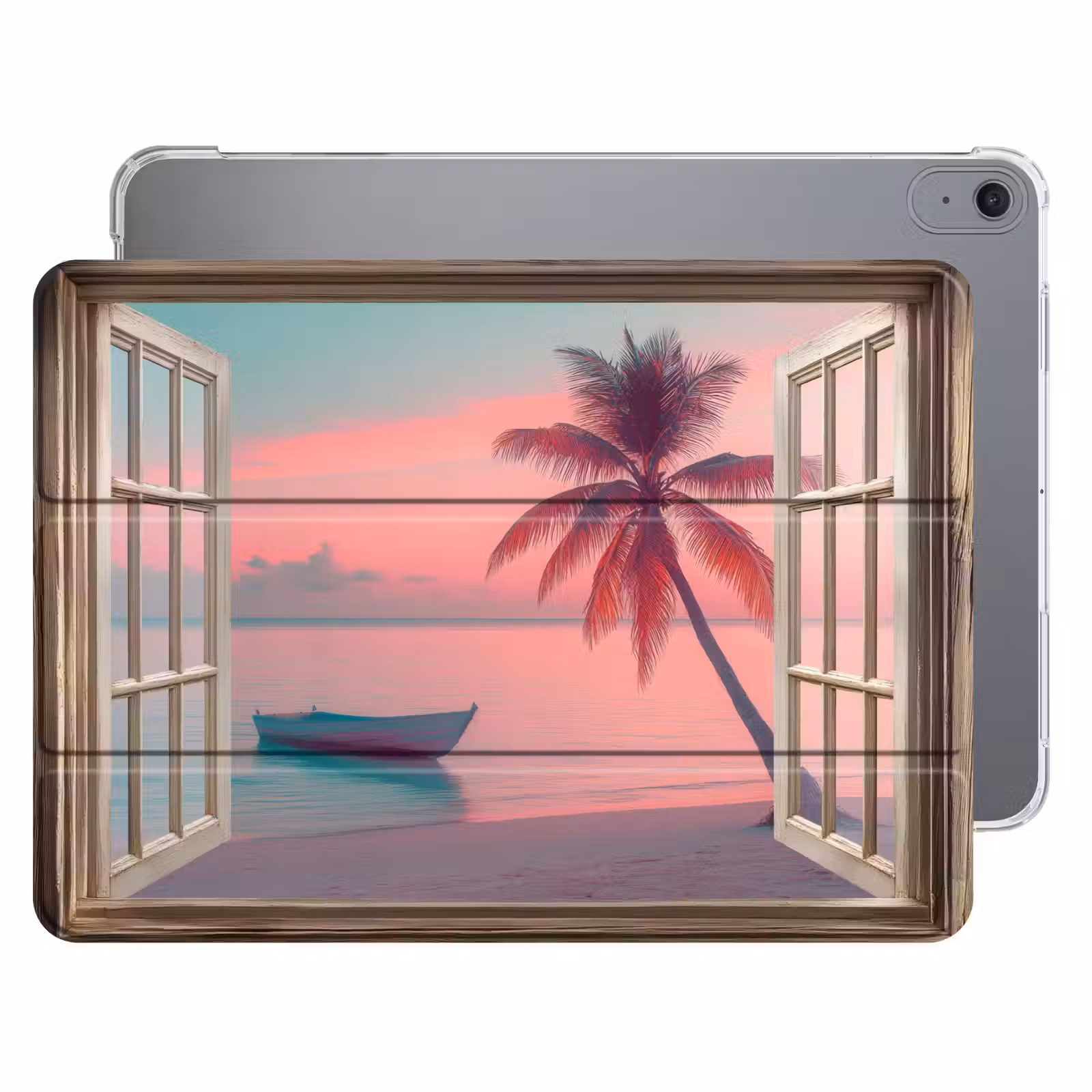 iPad hoes - Doorkijk - Strand - Palmboom - Tropisch — 1