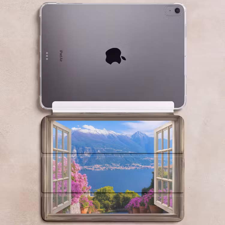 iPad hoes - Doorkijk - Berg - Landschap - Uitzicht - Meer — 6
