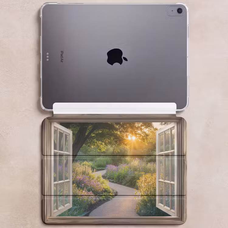 iPad hoes - Doorkijk - Bloemen - Natuur - Zon - Pad — 6