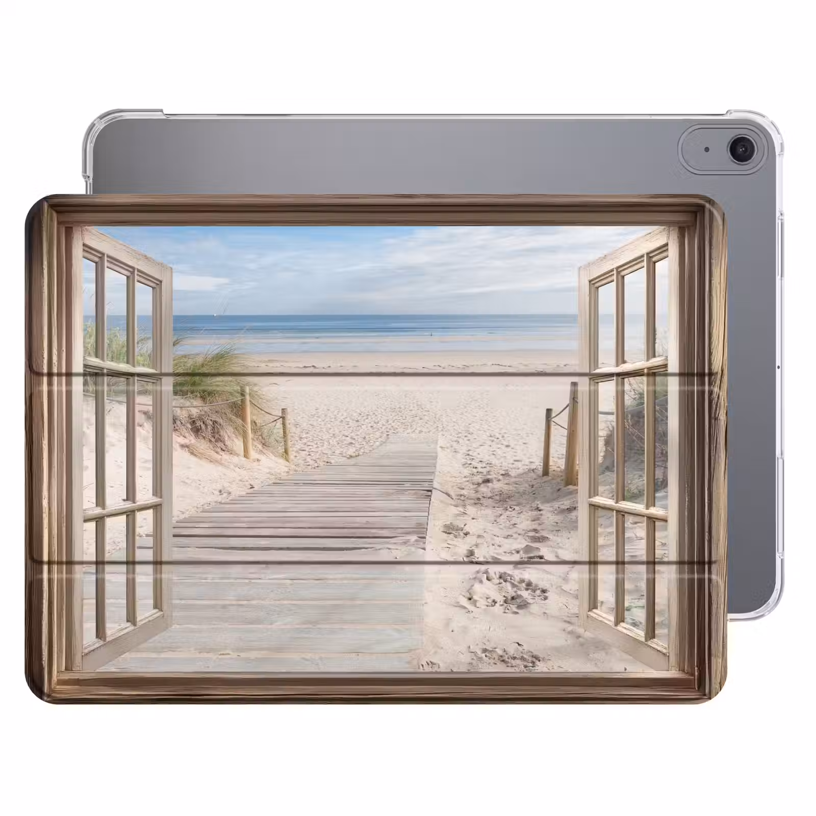 iPad hoes - Doorkijk - Strand - Duinen - Pad - Landschap — 1