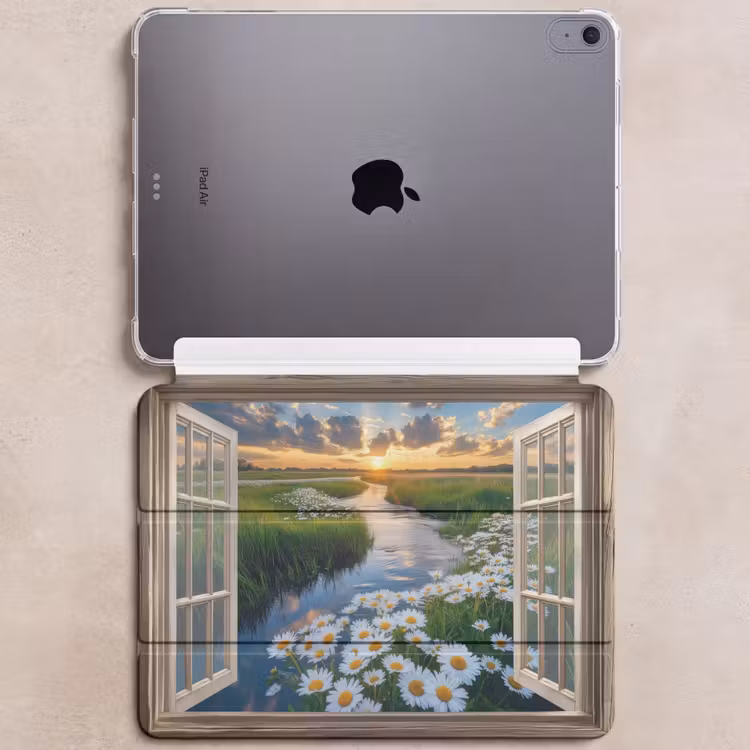 iPad hoes - Doorkijk - Landschap - Raam - Water - Zonsondergang — 6