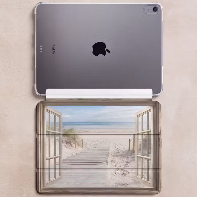 iPad hoes - Doorkijk - Strand - Duinen - Pad - Landschap — 6
