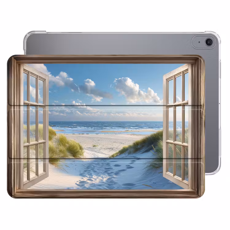 iPad hoes - Doorkijk - Strand - Raam - Duinen - Zee — 1