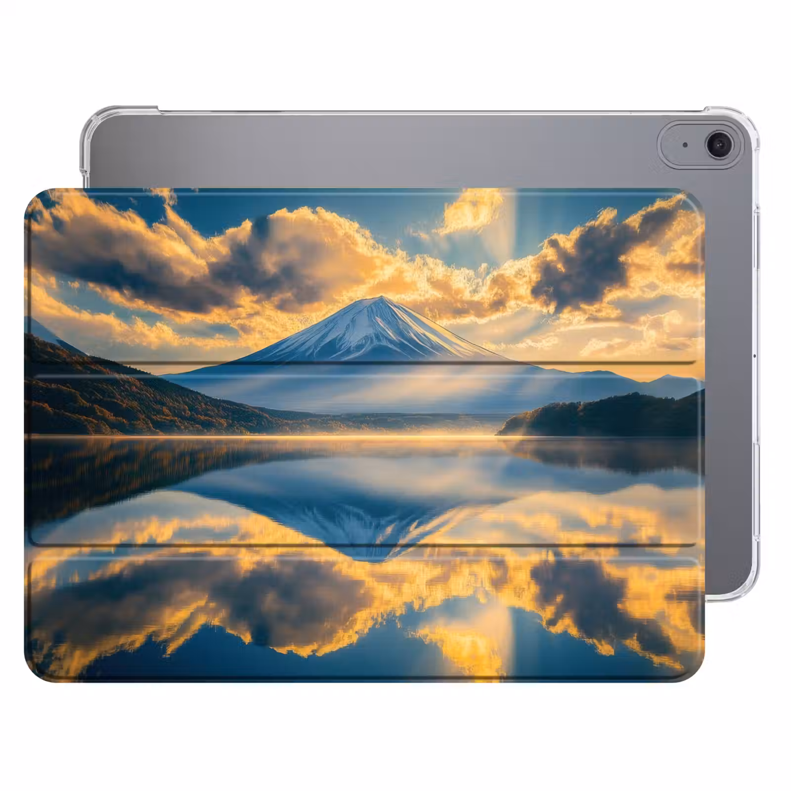 iPad hoes - Berg - Rivier - Zonsondergang — 1